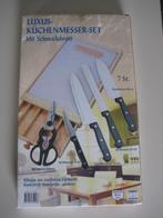 7 delig keuken messenset met snijplank 36 X 21 cm Nieuw, Ophalen of Verzenden, Nieuw, Bestekset, Vaatwasserbestendig