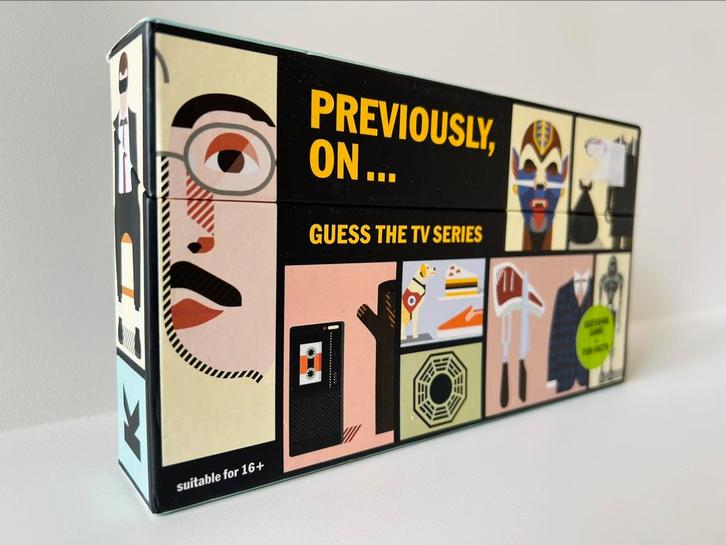 Spel 'Previously On' voor de ultieme tv-liefhebber, Hobby en Vrije tijd, Gezelschapsspellen | Overige, Nieuw, Ophalen of Verzenden