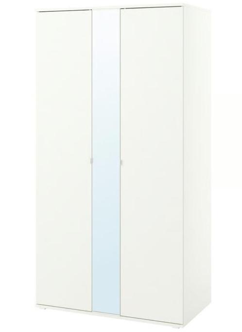 Kledingkast met 2 deuren, wit, Huis en Inrichting, Kasten | Kleerkasten, Zo goed als nieuw, 200 cm of meer, 100 tot 150 cm, 50 tot 75 cm