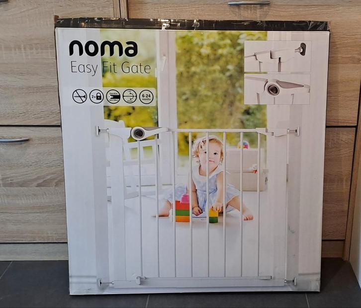 Noma easy fit gate - veiligheidspoortje/traphekje, Kinderen en Baby's, Traphekjes, Zo goed als nieuw, Ophalen