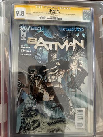 Batman new 52 #2 jim lee cover cgc 9,8 5x signed beschikbaar voor biedingen