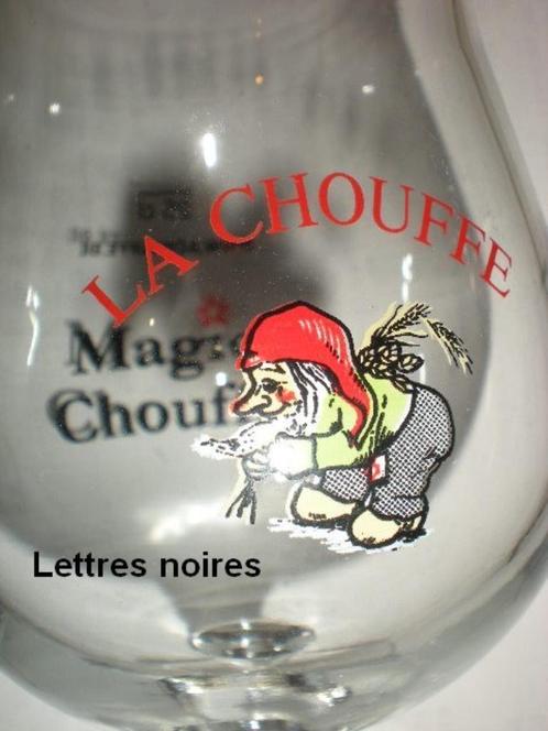 CHOUFFE Magic (zwarte letters), Verzamelen, Biermerken, Zo goed als nieuw, Glas of Glazen, Ophalen of Verzenden