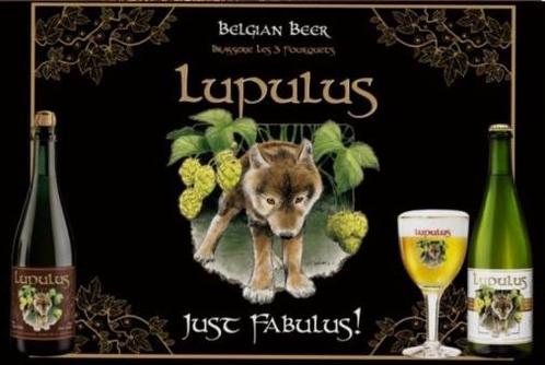 Reclamebord vintage Lupulus wolf - mancave poolhouse nieuw, Verzamelen, Merken en Reclamevoorwerpen, Zo goed als nieuw, Reclamebord