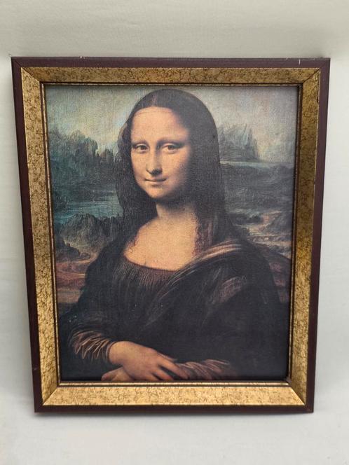 Mona Lisa met prachtige kader, Antiek en Kunst, Kunst | Schilderijen | Klassiek, Ophalen of Verzenden