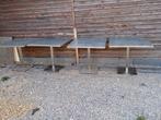 3 tuin tafels, Tuin en Terras, Tuintafels, Ophalen, Gebruikt, Vierkant
