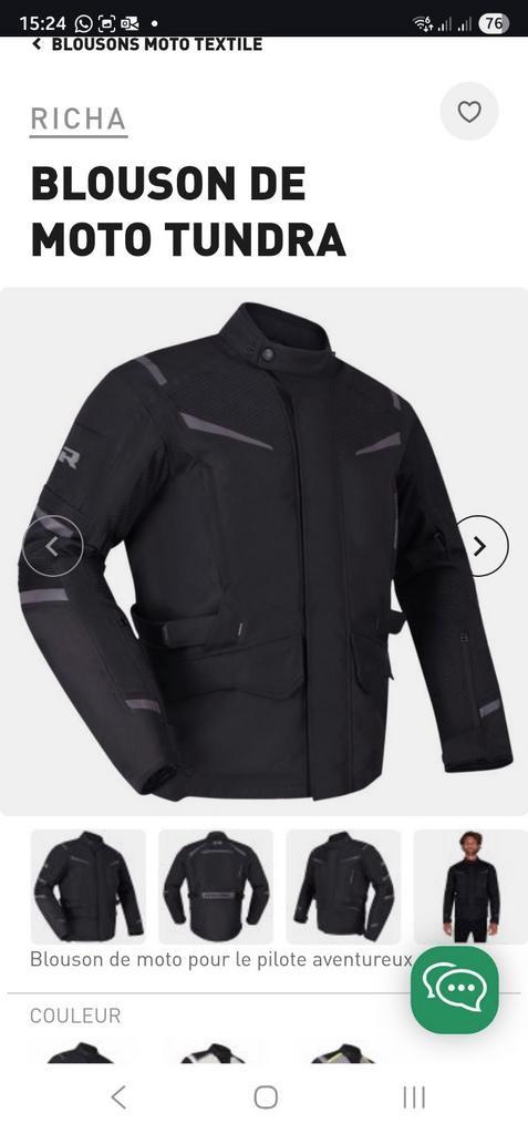 Veste homme Richa Tundra XXL, Motoren, Kleding | Motorkleding, Jas | textiel, Heren, Nieuw met kaartje, Ophalen