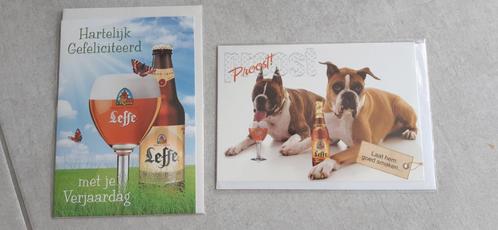 kaart Leffe Proost  Hartelijk gefeliciteerd verjaardagskaart, Verzamelen, Biermerken, Nieuw, Reclamebord, Plaat of Schild, Leffe