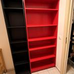 Rode IKEA Billy boekenkast – 202x80x27 cm, Huis en Inrichting, Kasten | Boekenkasten, Ophalen, Met plank(en), Gebruikt, 200 cm of meer