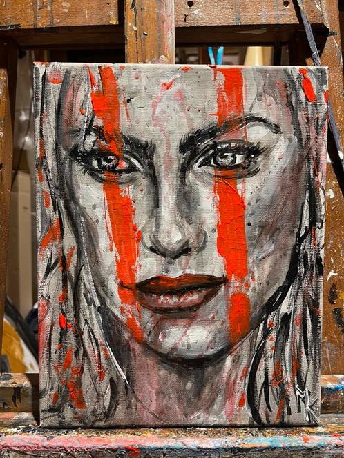 Modern opvallend schilderij Mk Art, Antiek en Kunst, Kunst | Schilderijen | Modern, Ophalen of Verzenden