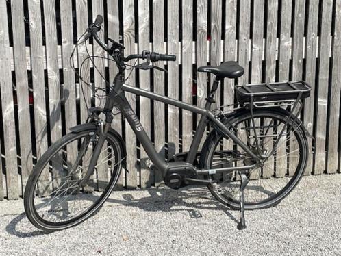 Elektrische stadsfiets met bovenbuis GENIUS perfecte staat, Fietsen en Brommers, Elektrische fietsen, Gebruikt, 50 km per accu of meer