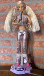 Belle Barbie, avec repose-jambes et microphone., Enfants & Bébés, Jouets | Figurines, Comme neuf, Enlèvement ou Envoi