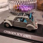 Citroën 2CV grijs, met open dak, 1957 1:43 in vitrinedoosje, Ophalen of Verzenden, Nieuw