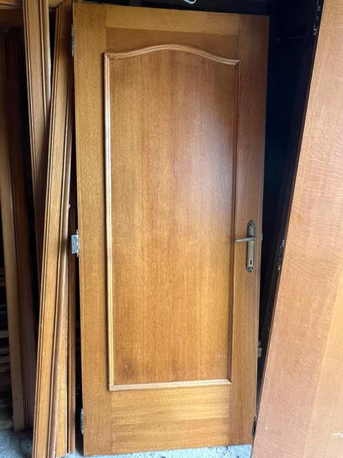 4 klassieke houten deuren incl kader en lijsten, Doe-het-zelf en Bouw, Deuren en Vliegenramen, Gebruikt, Hout, Ophalen