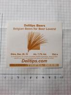Bieretiket Delitips beers, Enlèvement ou Envoi, Neuf