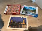 Lot van 3 puzzels (2x Ravensburger en 1x Clementoni), Hobby en Vrije tijd, Ophalen, Zo goed als nieuw