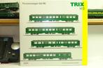 TRIX 23221 VOITURES M2 SNCB NMBS EPOQUE 3. ECLAIREES CC/DC, Gelijkstroom, Verzenden, Trix, Wagon