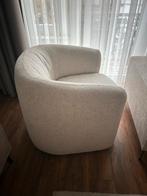 Moderne beige fauteuil – in perfecte staat, Huis en Inrichting, Fauteuils, Ophalen, Zo goed als nieuw, Stof