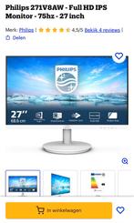Witte Philips monitor, Computers en Software, Ophalen, Zo goed als nieuw