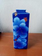 Vase carré Japonaise Fukugawa en porcelaine 1970s 17.50CM, Enlèvement ou Envoi