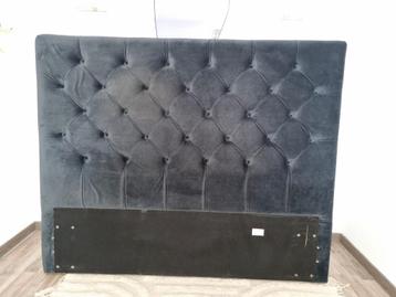 Tête de lit 2 place grise en velours Matelassé beschikbaar voor biedingen