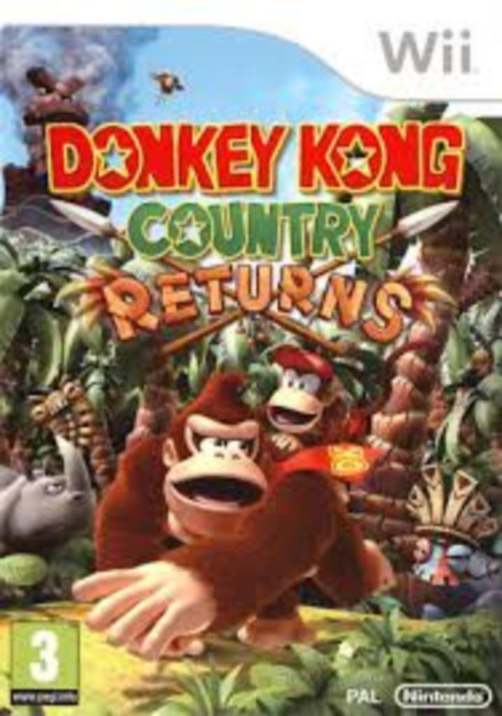 Donkey Kong Country keert terug (Wii), Games en Spelcomputers, Games | Nintendo Wii, Gebruikt, Platform, 2 spelers, Vanaf 3 jaar