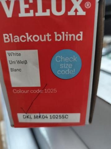 Velux verduistering  beschikbaar voor biedingen