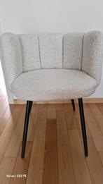 Zeteltje in beige bouclé, Maison & Meubles, Fauteuils, Enlèvement, Moins de 75 cm, 50 à 75 cm, Tissus