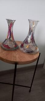 set van 2 decoratieve flessen, Huis en Inrichting, Ophalen, Zo goed als nieuw, Glas