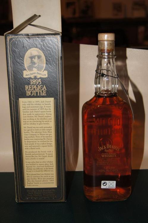 Whiskey Jack Daniel's Old No7 REPLICA BOTTLE 1895, Collections, Vins, Neuf, Autres types, Amérique du Nord, Pleine, Enlèvement ou Envoi
