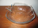 glazen schaal, Gebruikt, Ophalen of Verzenden, Glas, Kom(men)