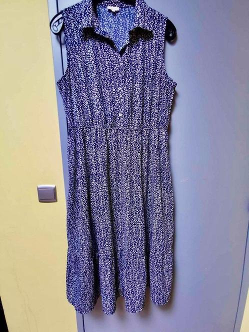 Jurk - BEL & BO - maat 44, Kleding | Dames, Jurken, Zo goed als nieuw, Blauw, Onder de knie, Ophalen of Verzenden