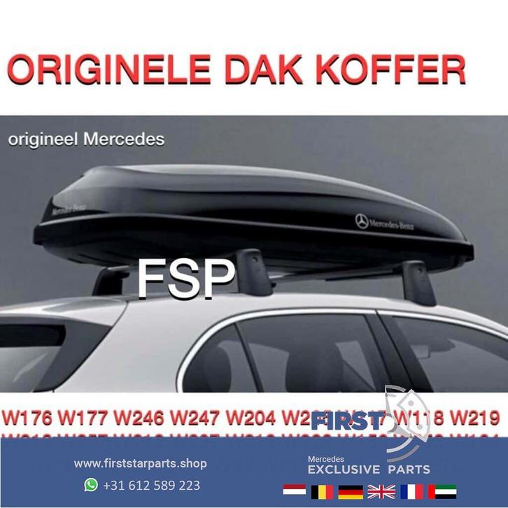 A0008400300 Mercedes SKIBOX DAKKOFFER ORIGINEEL A B C CLA CL, Auto diversen, Dakkoffers, Gebruikt, Ophalen of Verzenden