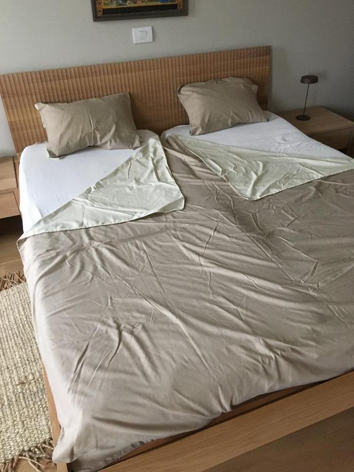 dekbedovertrek en 2 kussnslopen, Huis en Inrichting, Slaapkamer | Beddengoed, Zo goed als nieuw, Dekbedovertrek, Tweepersoons