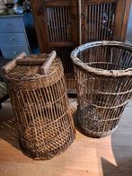 Antieke rieten manden, Ophalen of Verzenden, Gebruikt