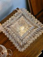 Vintage plafonniere / tafellamp glas 70s, Ophalen, Gebruikt, Glas, Vintage