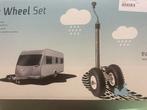 Dubbel neuswiel met luchtbanden voor caravan of aanhanger, Caravans en Kamperen, Ophalen of Verzenden, Nieuw