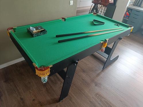 Pooltafel inklapbaar 184 x 99 x 80 cm goede staat, Sport en Fitness, Biljarten en Poolen, Zo goed als nieuw, Pooltafel, Ophalen
