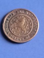 1898 halve cent in brons Wilhelmina schaars, Postzegels en Munten, Munten | Nederland, Verzenden, Koningin Wilhelmina, Overige waardes
