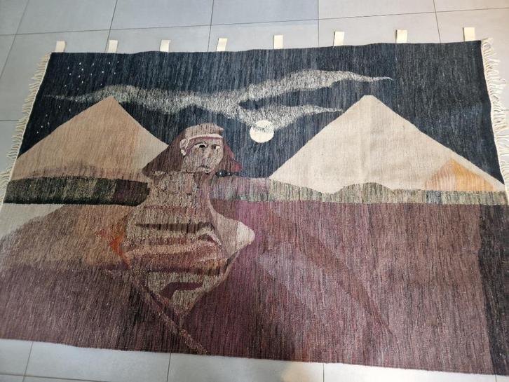 Wandtapijt Egyptisch Zeer goede kwaliteit, Antiek en Kunst, Antiek | Tapijten, Tafelkleden en Textiel, Ophalen