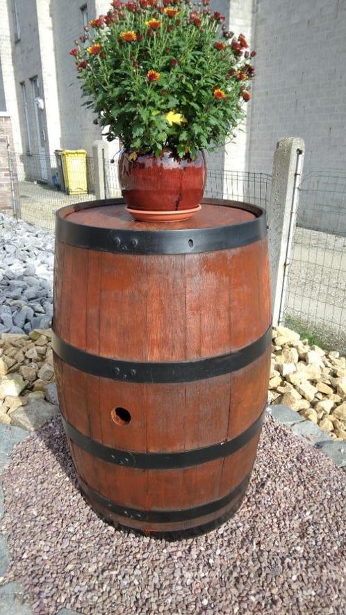 wijnvat,wijnton,biervat,bierton,tuinbeeld, tuinbeelden, Jardin & Terrasse, Barils de pluie, Comme neuf, Bois, 150 litres ou plus