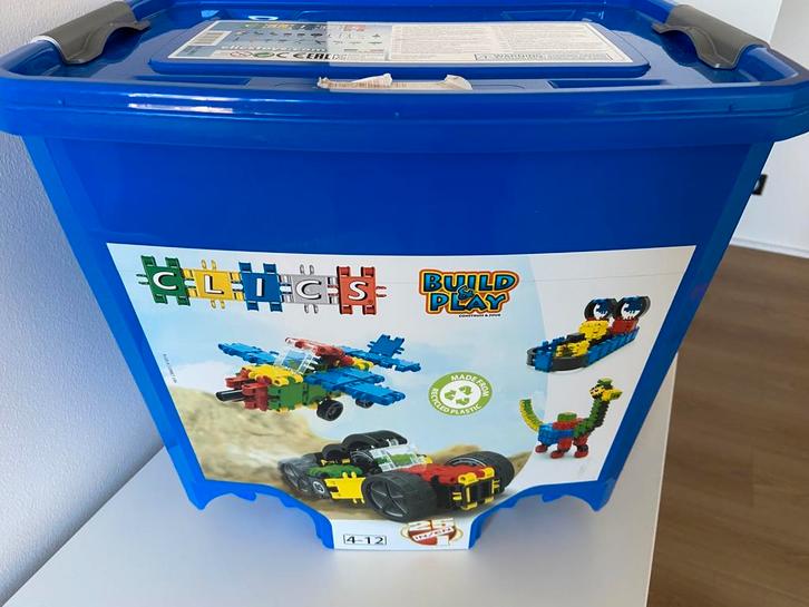 CLICS Rollerbox 25 en 1 - jeu de construction, Kinderen en Baby's, Speelgoed | Bouwstenen, Gebruikt, Ophalen