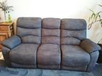 Salon 3 + 2 avec 4 relax électriques, Enlèvement, Comme neuf, Quatre personnes ou plus, Tissus