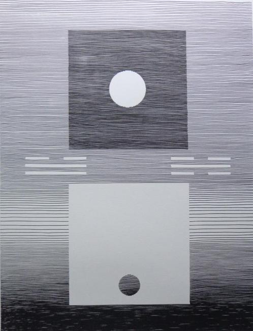 MICHEL SEUPHOR / HEXAGRAMMES YI-KING / ZW-W LITHO / 75x55cm, Antiek en Kunst, Kunst | Litho's en Zeefdrukken, Ophalen of Verzenden