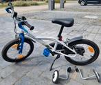 Kinderfiets BTWIN 16 inch met steunwielen, Ophalen, Zo goed als nieuw