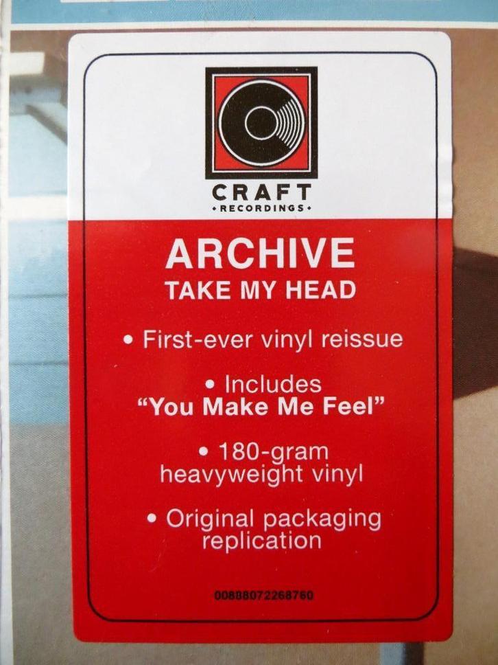 ARCHIVE - TAKE MY HEAD - 180 GR VINYL ALBUM - NEW EDITION, Cd's en Dvd's, Vinyl | Rock, Nieuw in verpakking, Progressive, 12 inch
