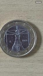 1€ muntstuk Italië 2006 Da Vinci, Postzegels en Munten, Italië, Ophalen of Verzenden