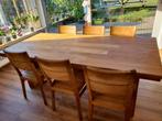 Eetkamerset teak meubelen (tafel, 6 stoelen, buffetkast, sta, Huis en Inrichting, Ophalen, Gebruikt, Teak, tijdloos