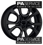 Nw 17 inch Matt Black MAK Torino set voor FIAT 500 4x98, Auto-onderdelen, Banden en Velgen, Ophalen of Verzenden, 17 inch, Velg(en)