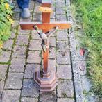 Altaar kruisbeeld op voet 71cm, Antiek en Kunst, Antiek | Religieuze voorwerpen, Ophalen