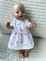 56. Babyborn: Nieuw jurkje met flamingo’s, Ophalen of Verzenden, Nieuw, Babypop